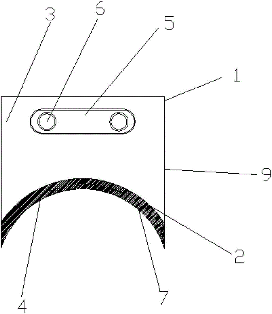 Sliding chute type cutter structure