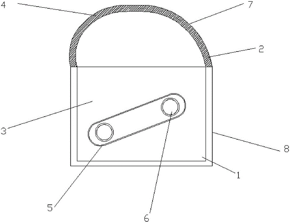 Sliding chute type cutter structure