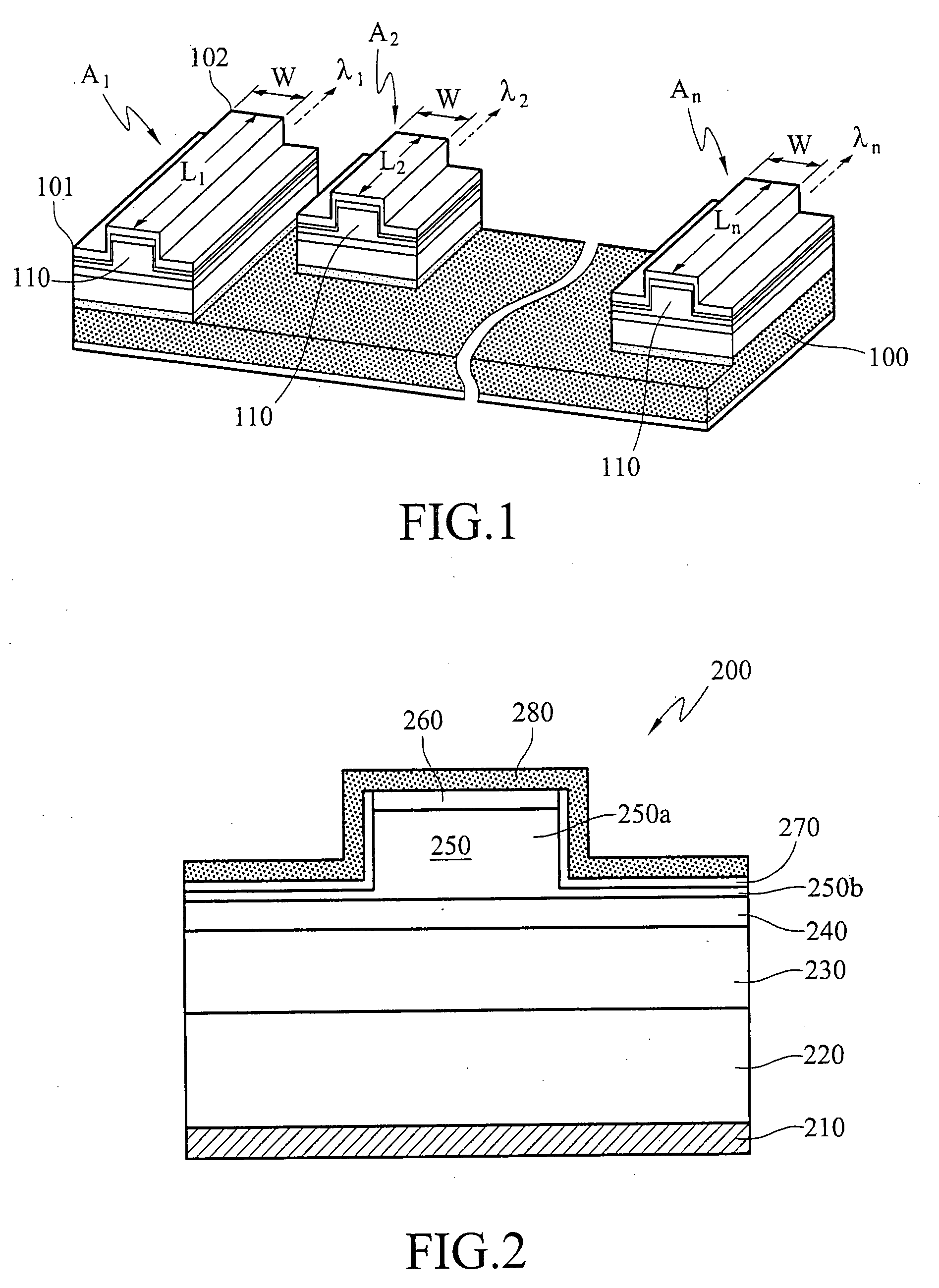 Multiwavelength semiconductor laser array and method of fabricating the same