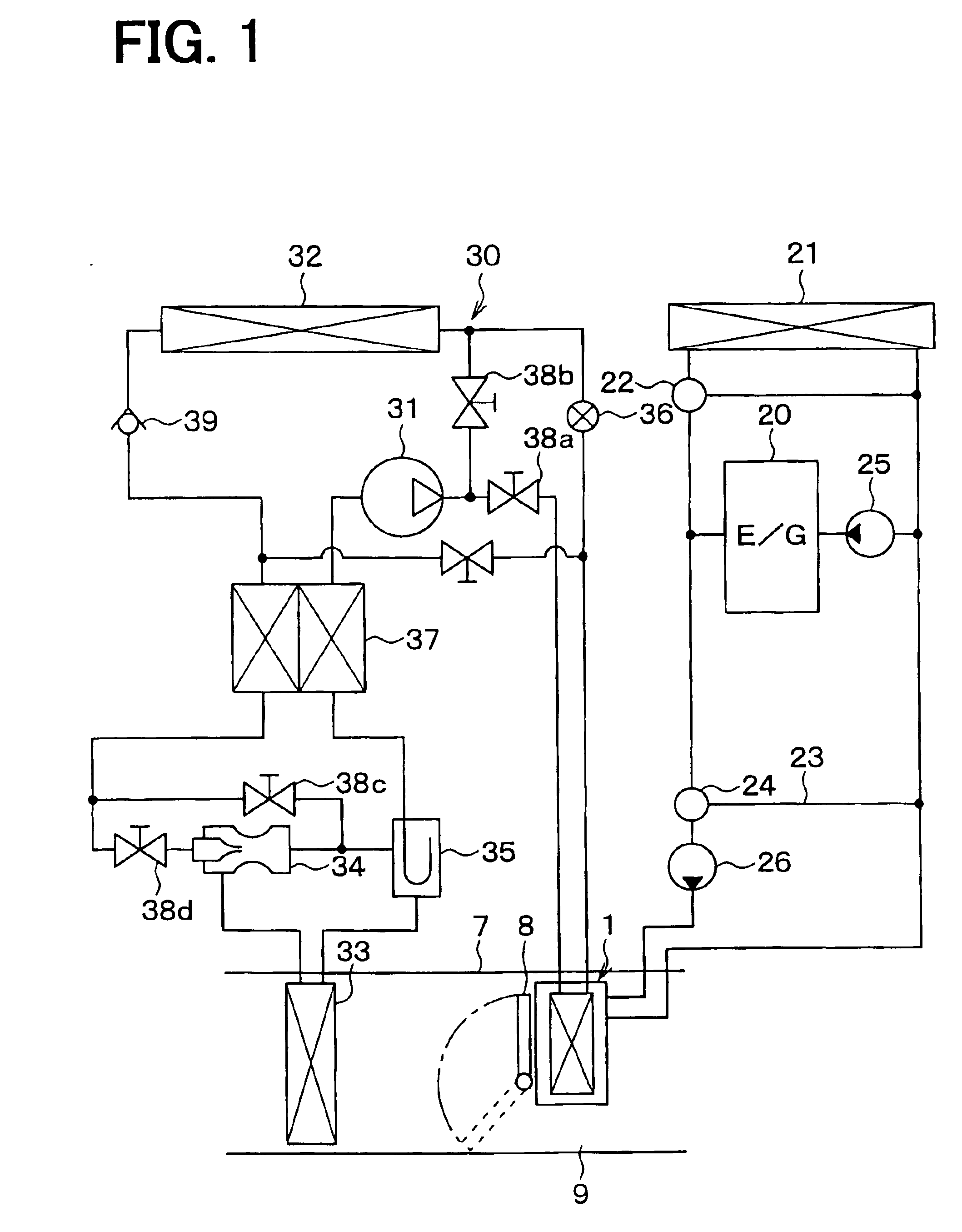 Heater with two different heat sources and air conditioner using the same