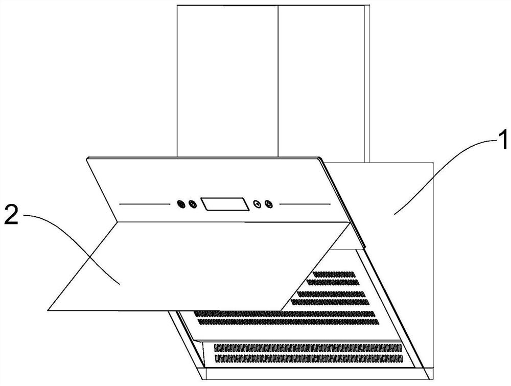 Oil smoke backflow prevention device of smoke exhaust ventilator