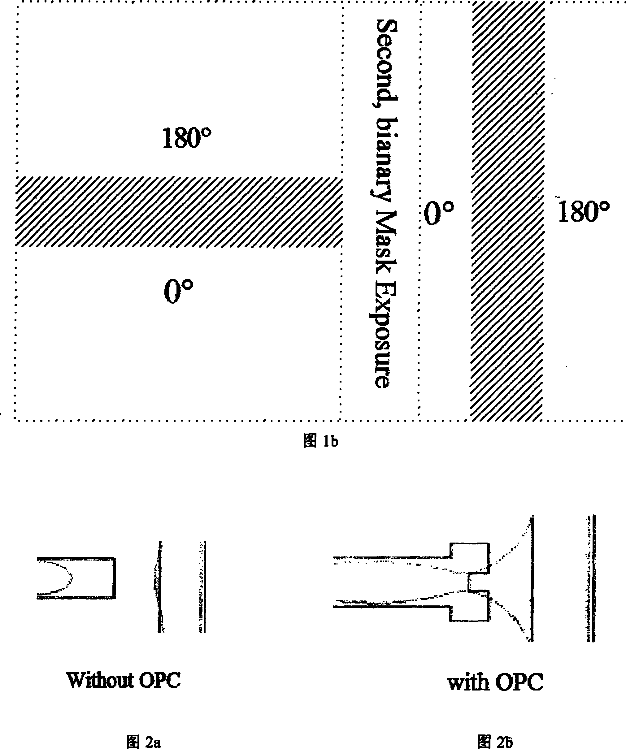 Photoetching system mask proximity effect correction method