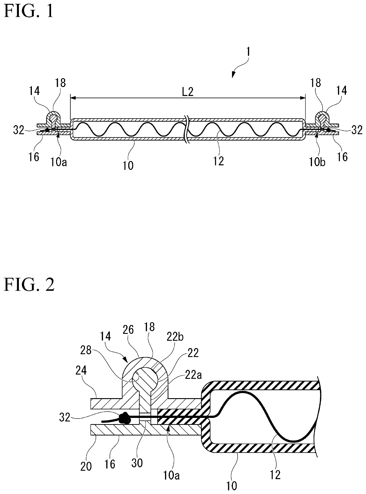 Elastic wiring and method for producing elastic wiring