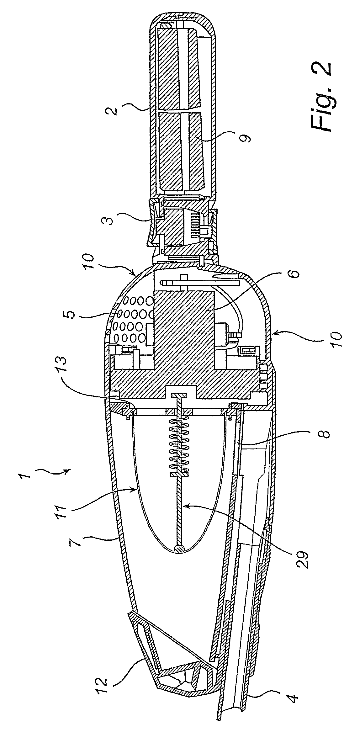 Vacuum cleaner with filter cleaning means