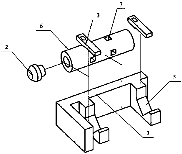 Ultra-high precision servo valve sleeve square orifice wire cutting positioning tool and method thereof