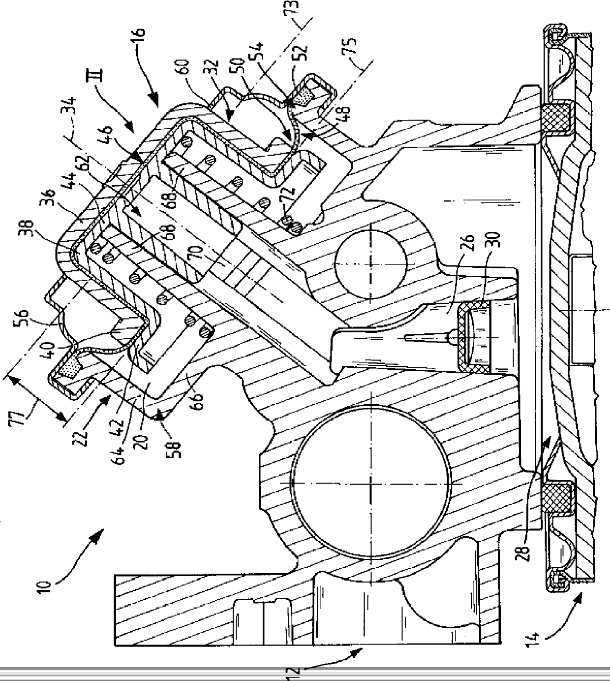 Hand pump for pumping fluids, and filter system for fluids, comprising a hand pump