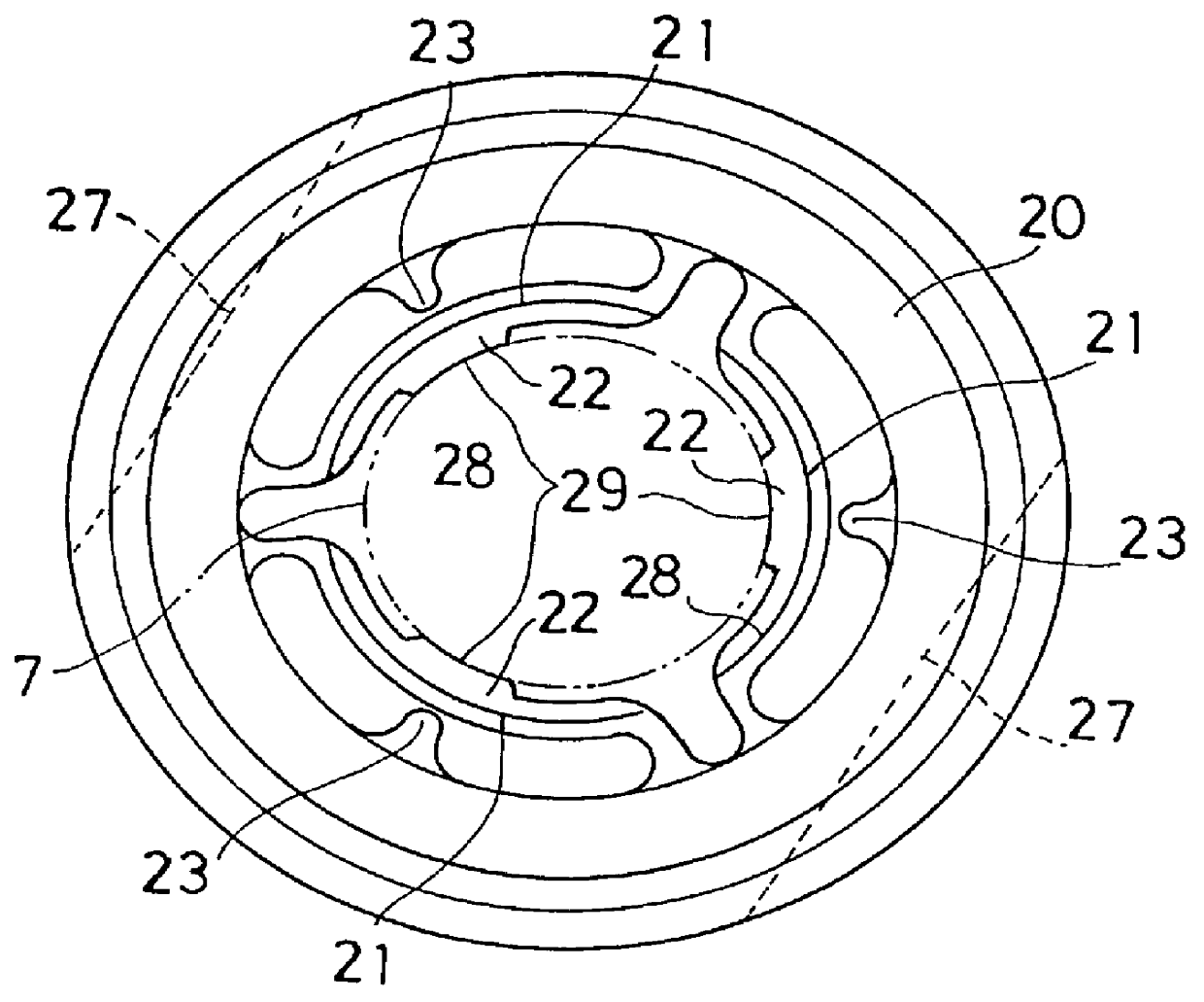 Holder for cylindrical cell in conveyor system