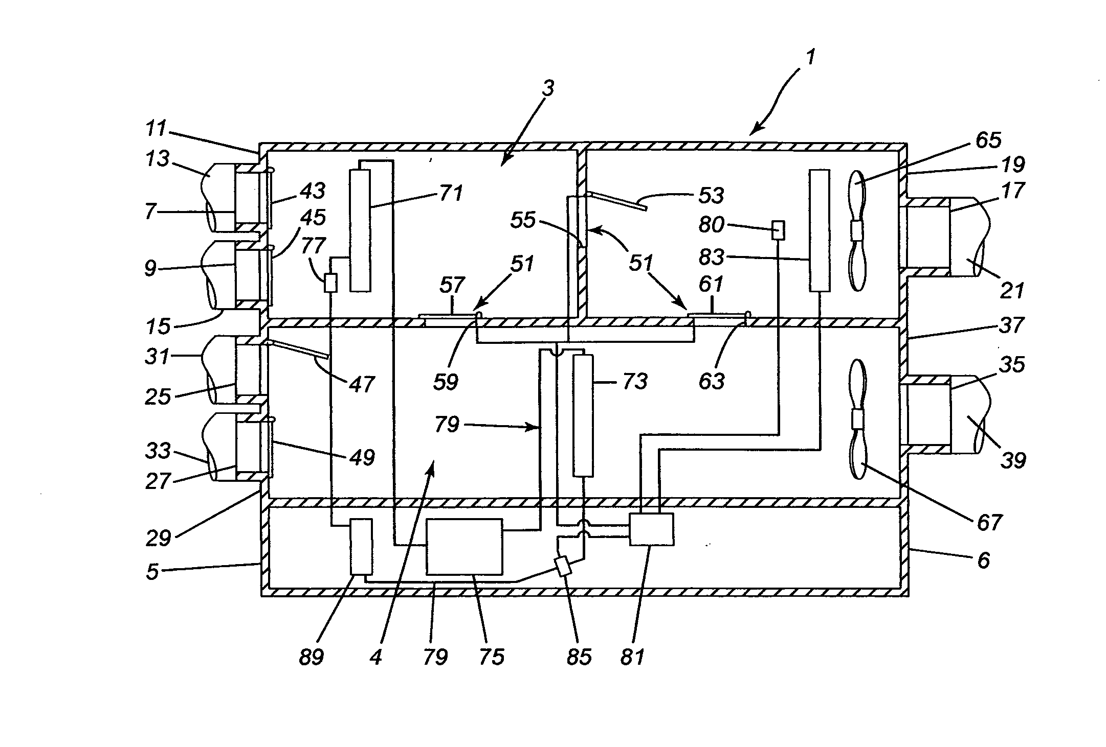 Air conditioning/dehumidifying unit