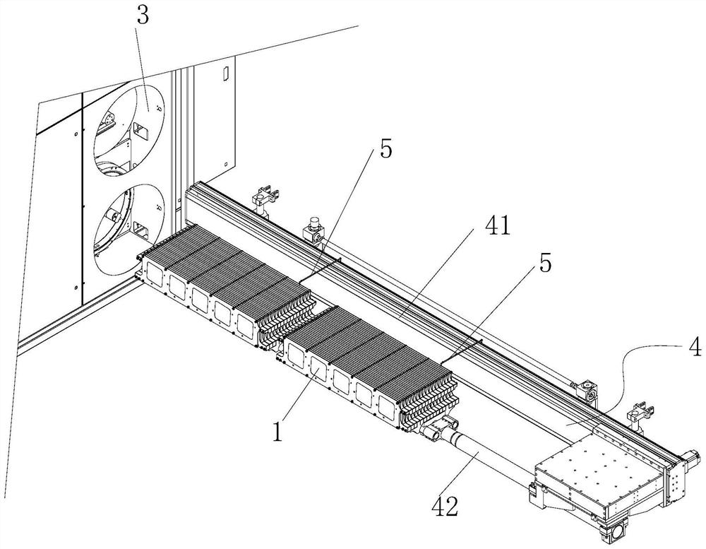 Feeding and discharging method for PECVD surface coating