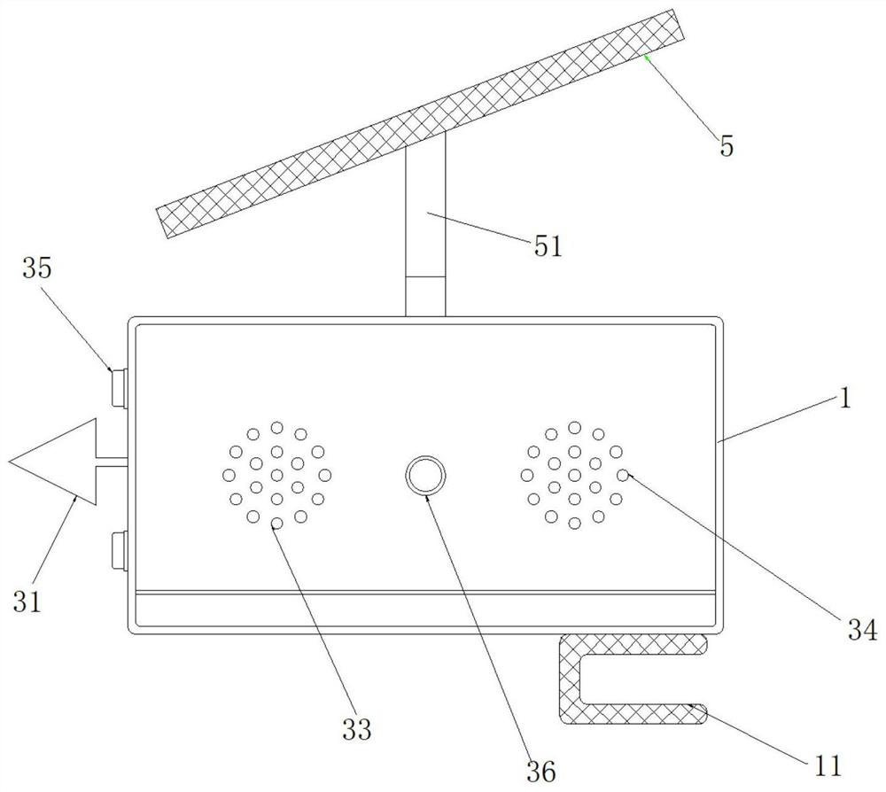 Intelligent bird repeller for power transmission line