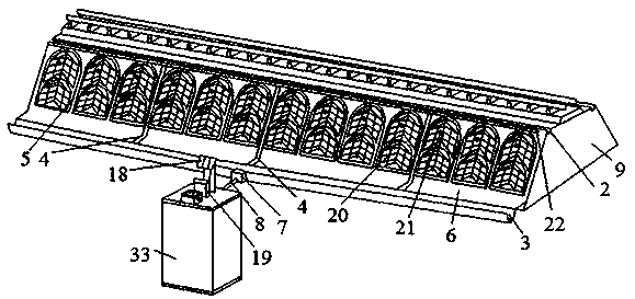 Method for landscaping micro-seepage moisture-preserving maintenance along high-speed rails