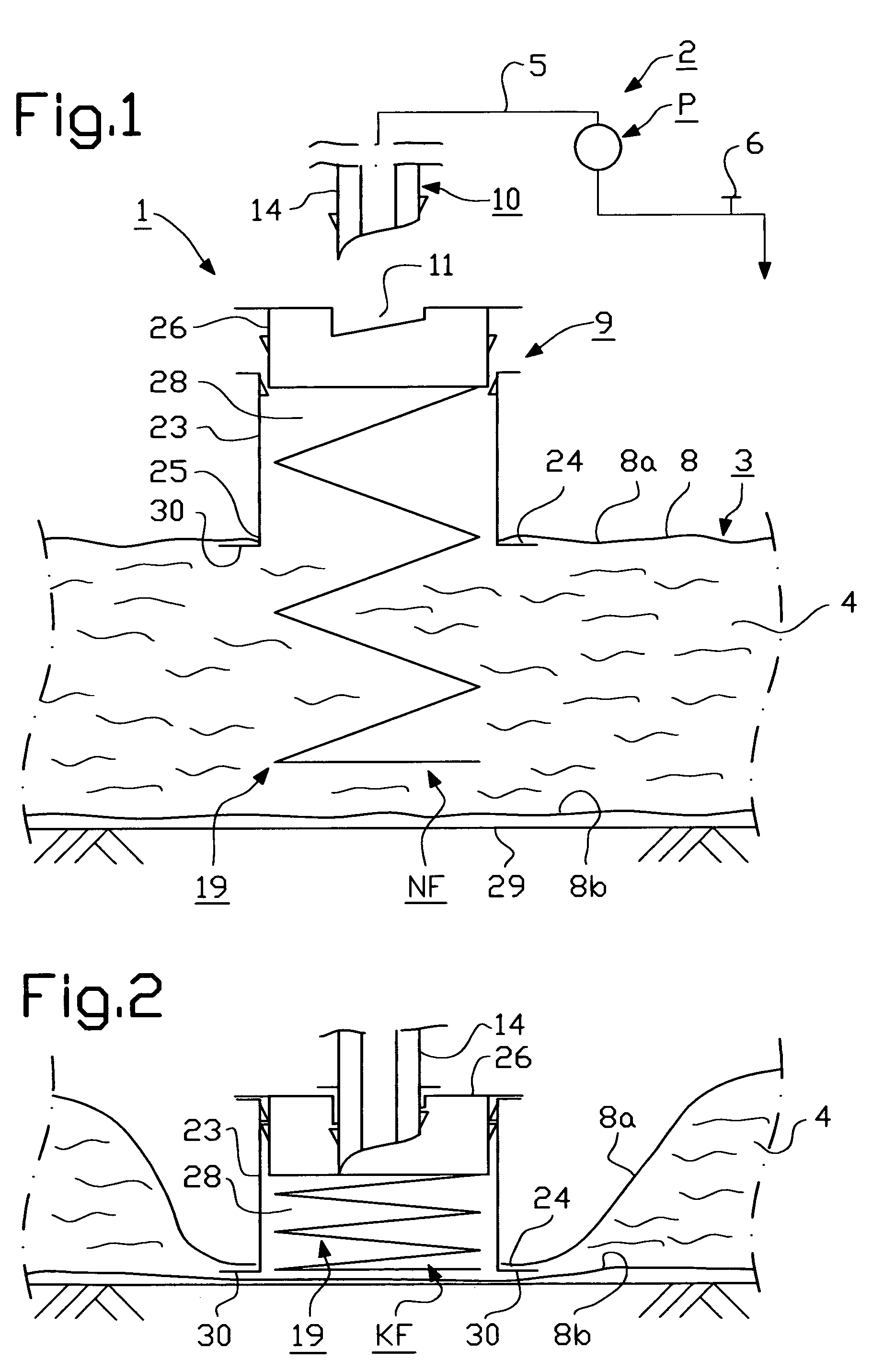 Spacer at a connecting device