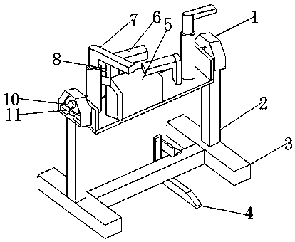 Automobile axial overturn fixture