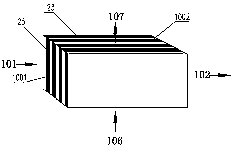 Composite plate type condensation cooler