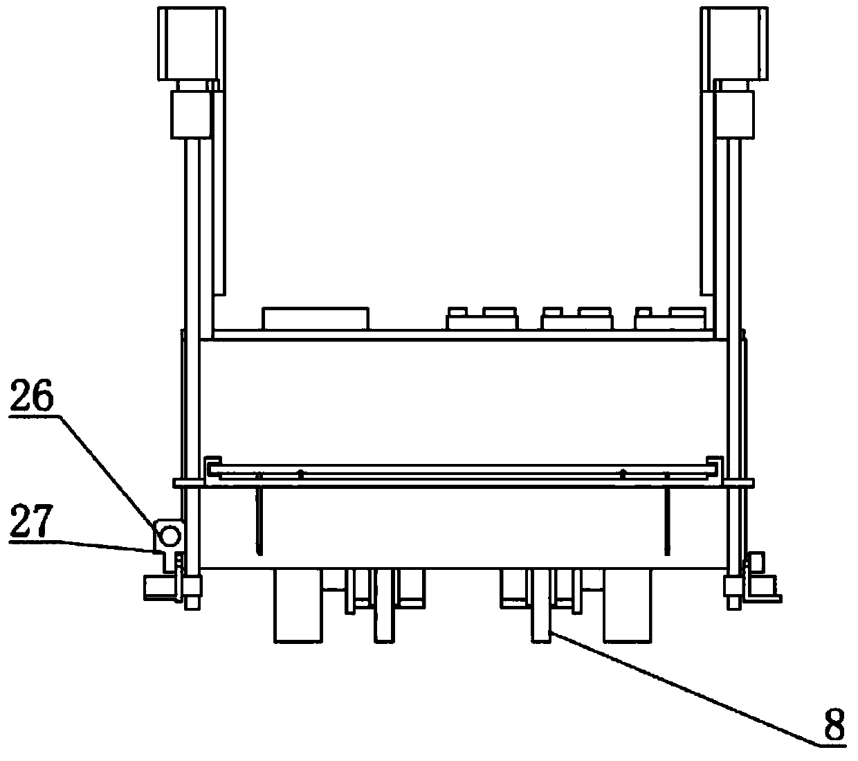 Automatic tennis ball picking device and control method thereof