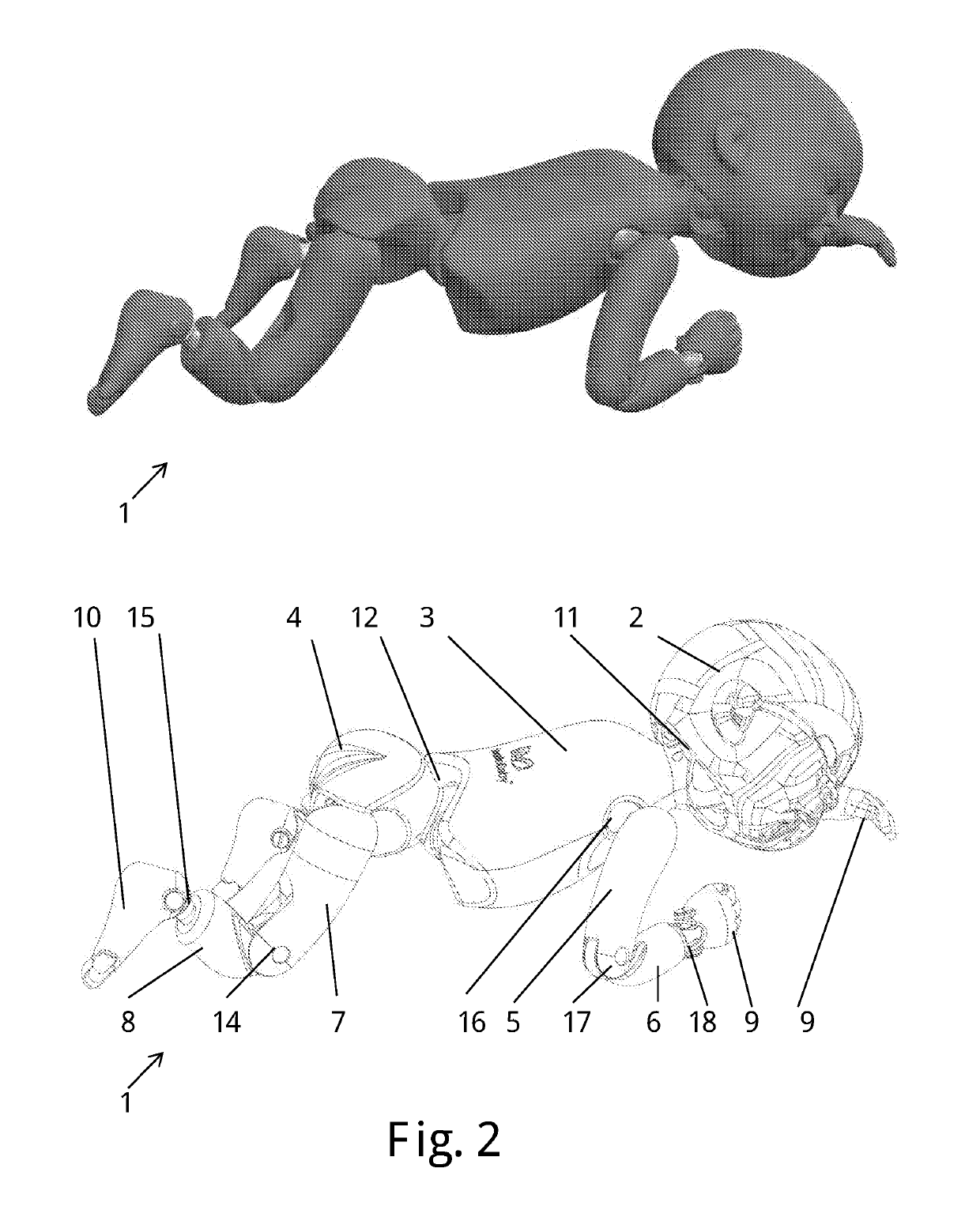 Manikin with articulated joint