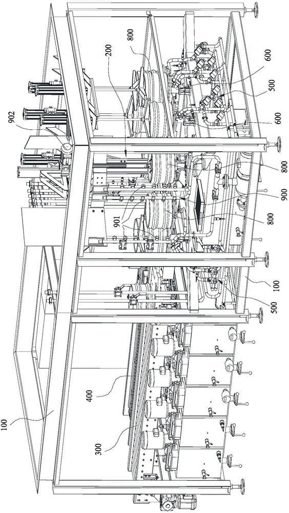 Full-automatic beer barrel washing and filling machine