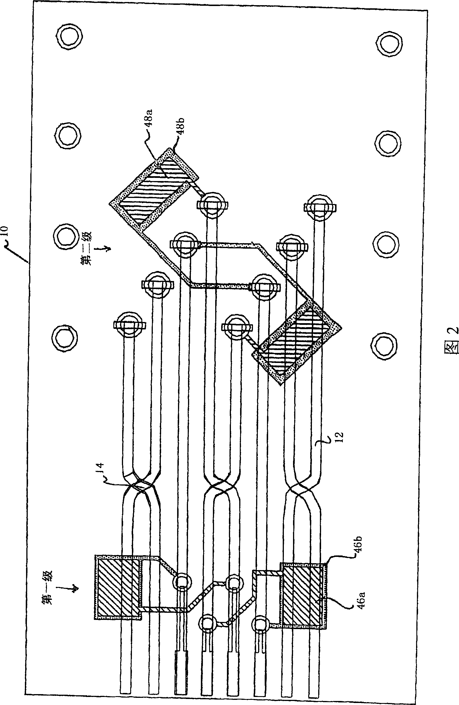 Near-end crosstalk compensation at multi-stages