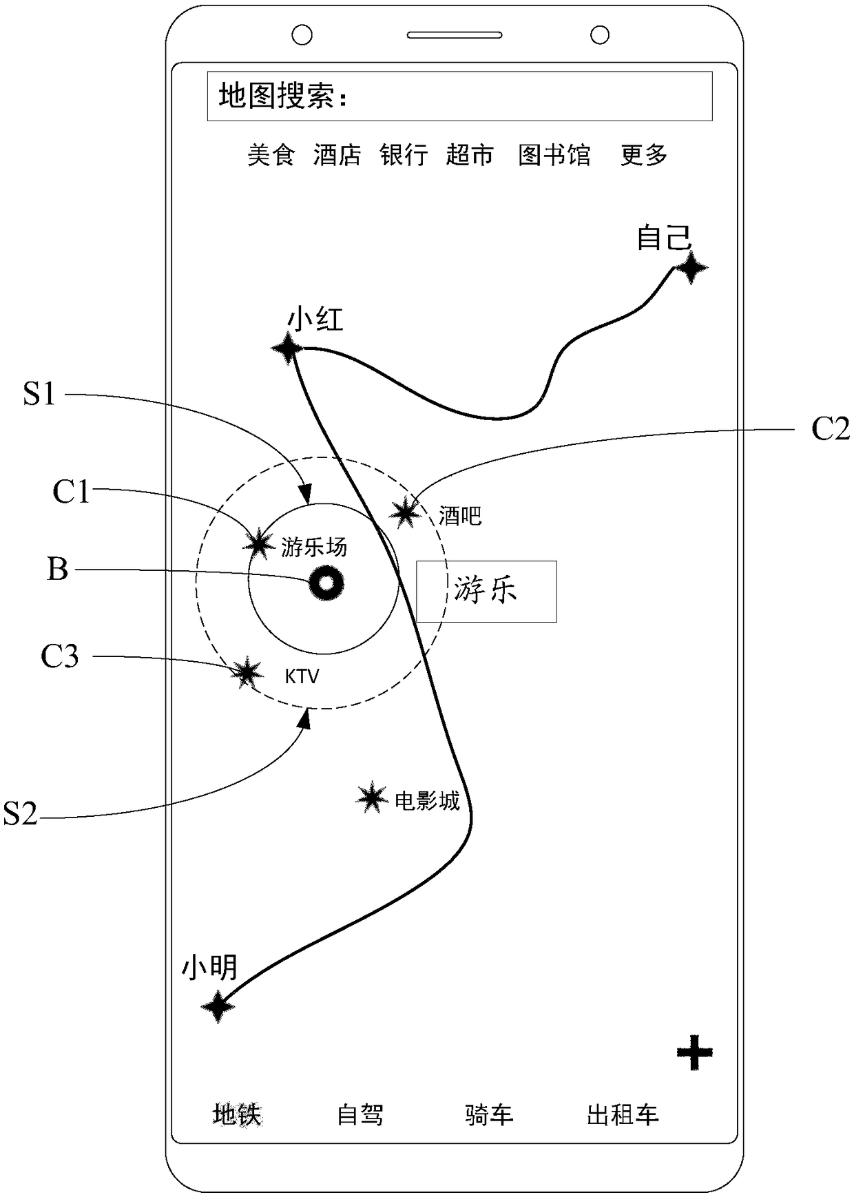 Multi-user path planning method and terminal