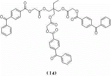 Benzophenone macromolecular photoinitiator and preparation method thereof