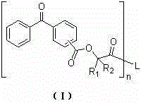 Benzophenone macromolecular photoinitiator and preparation method thereof