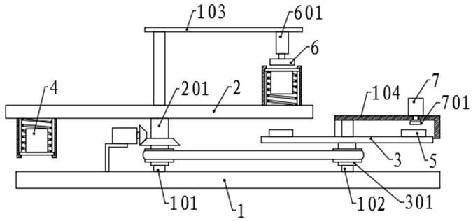 A glass tube sealing device used in a medicinal glass tube sealing assembly machine