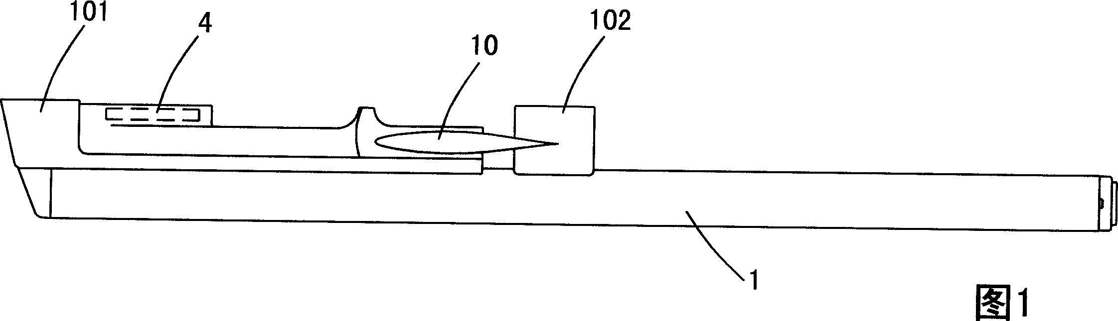 Marine tow line array double-wing automatic fixing depth device