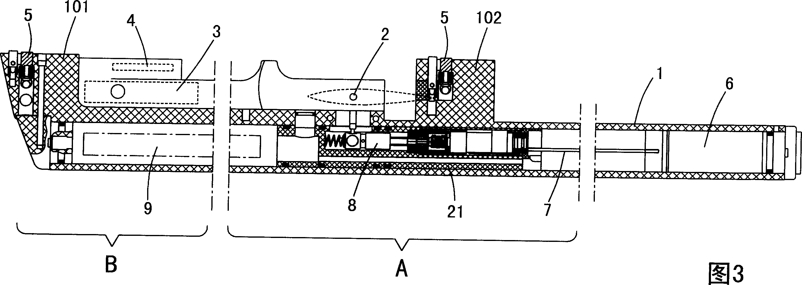 Marine tow line array double-wing automatic fixing depth device