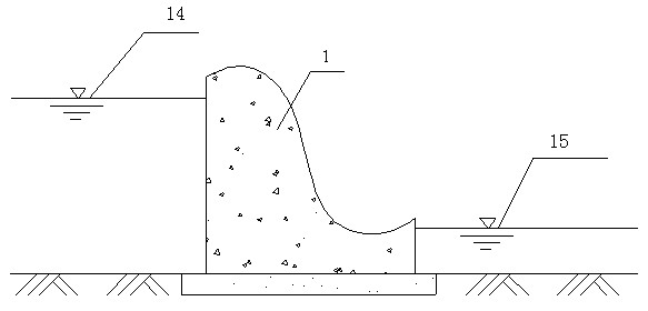 Full-section water wetland purification system suitable for normal water level of river