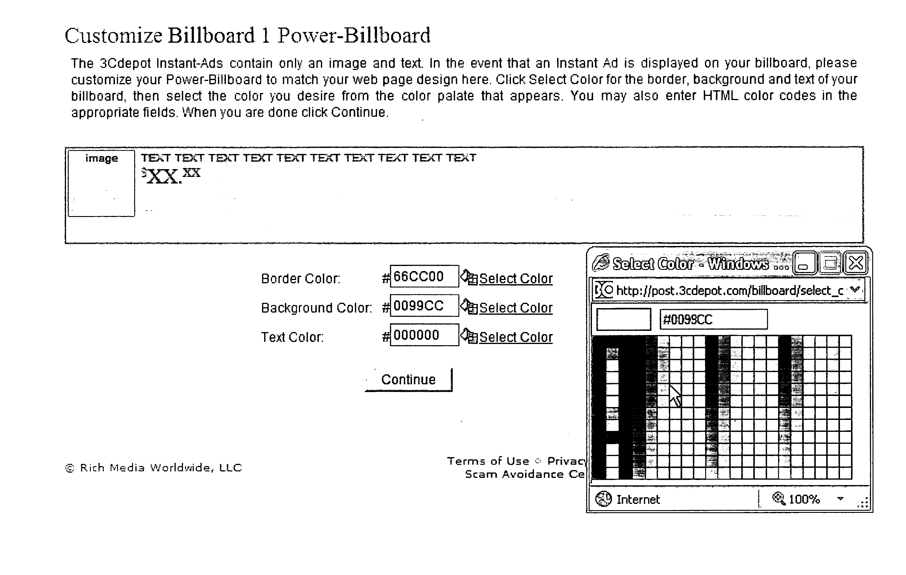 System and method for creation, distribution and tracking of advertising via electronic networks