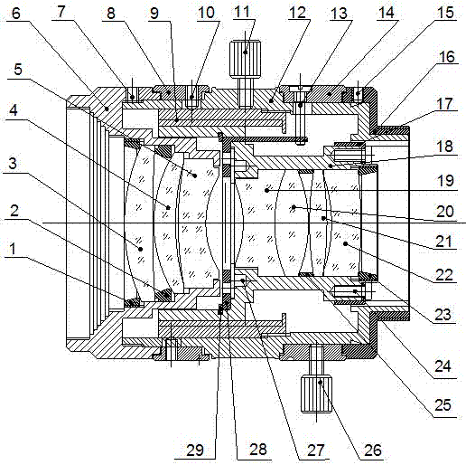 Pick-up lens for high-resolution single group movement industry