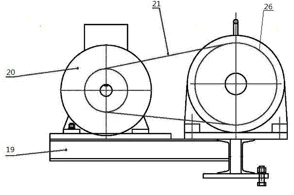 Pulley drive balance type lifting system for drilling machine