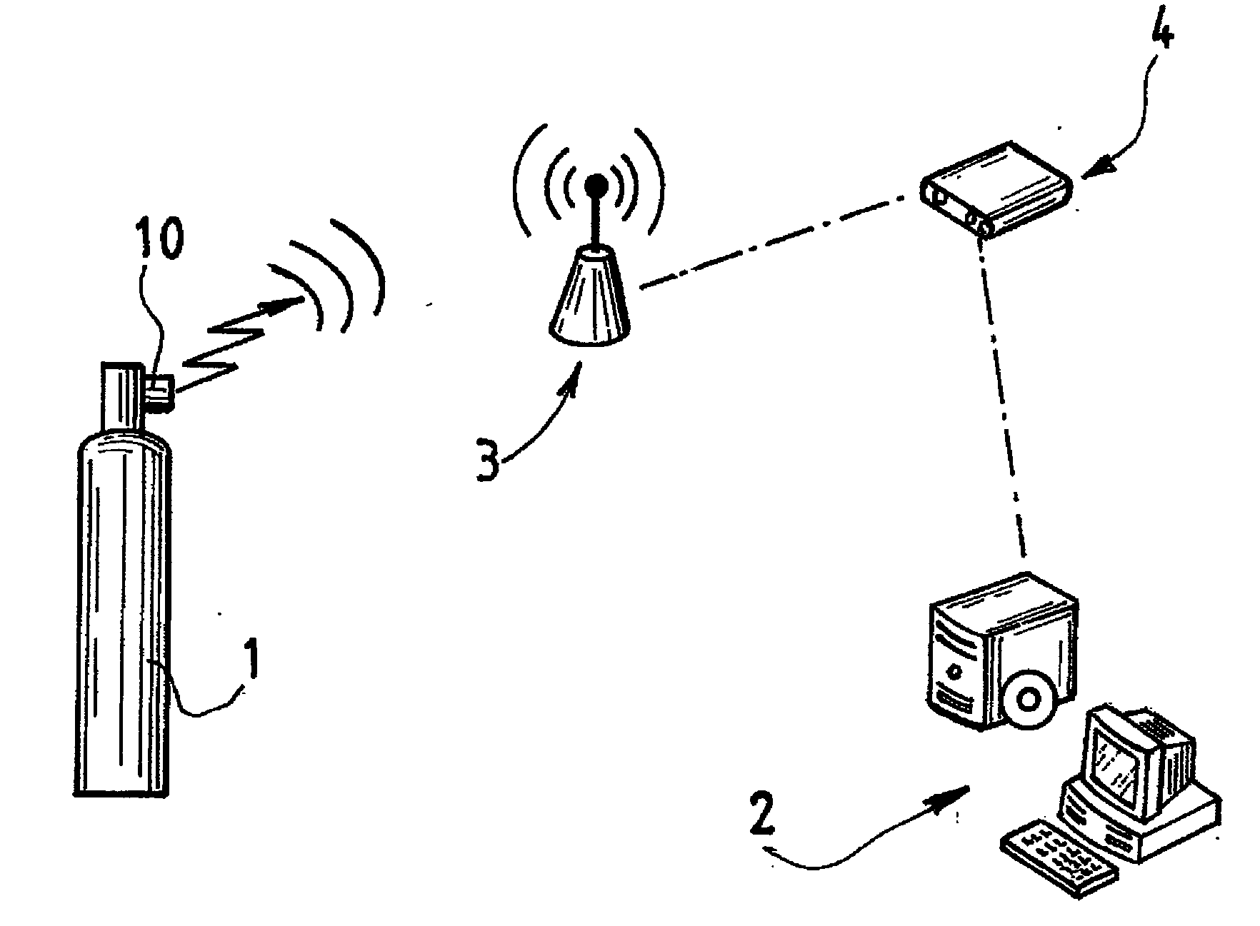 Method for Processing Data Relating to a Cylinder of Fluid under Pressure