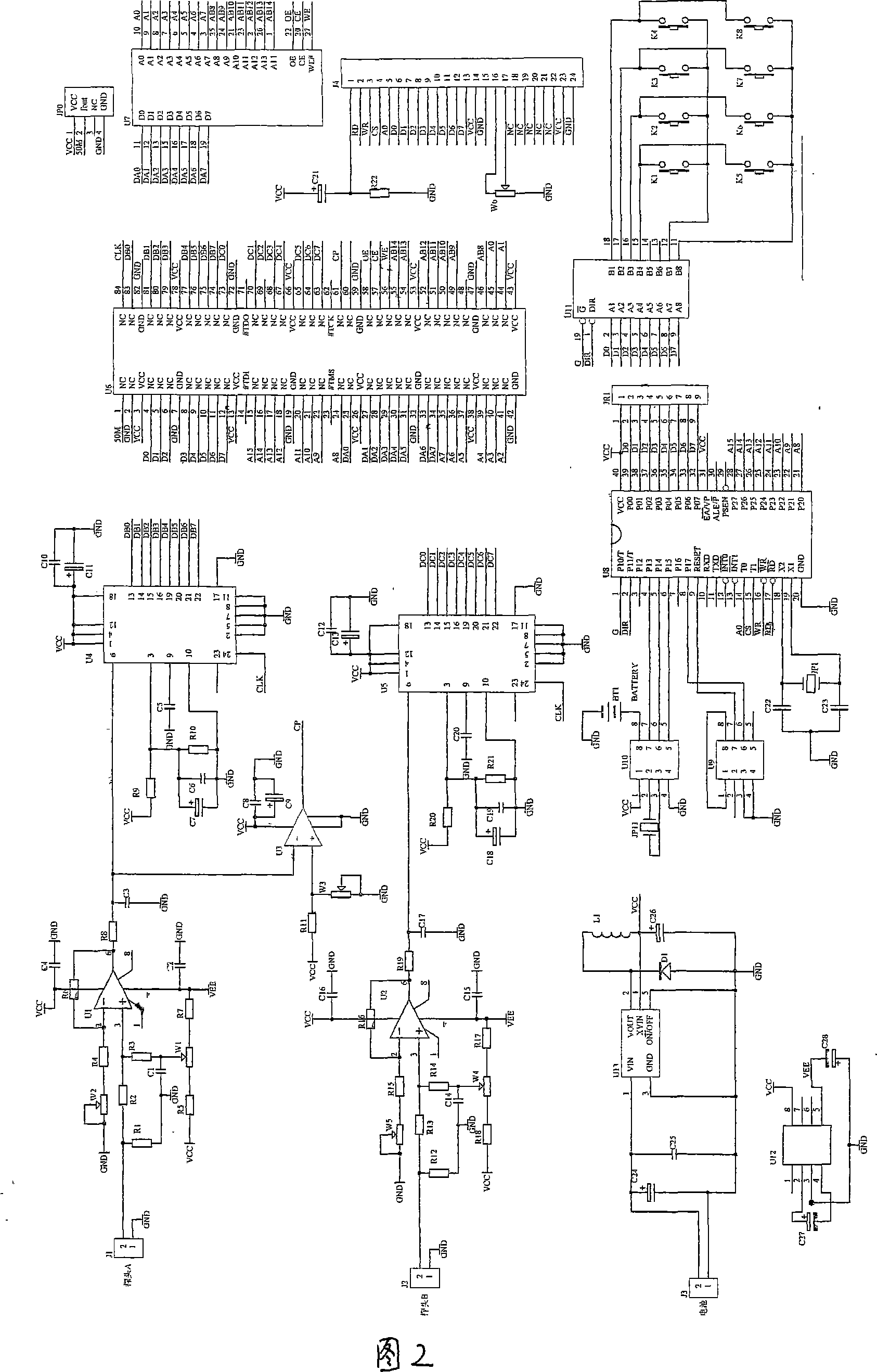 Failure cable current application method and noise-free hand-held type cable failure positioning instrument