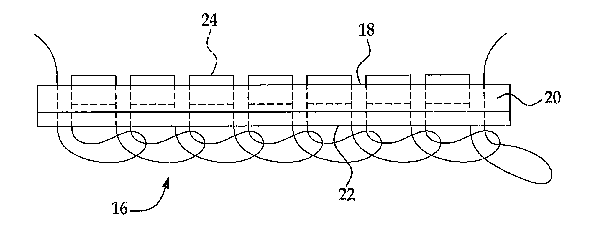 Method for stitching vehicle interior components and components formed from the method