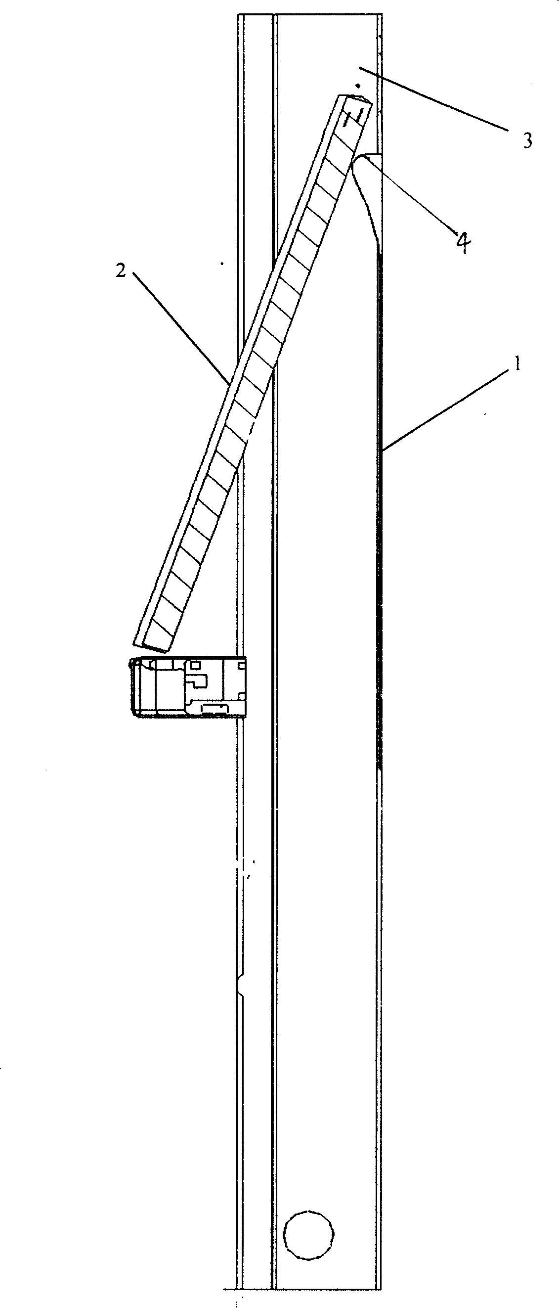 Rear cover plate structure of indoor machine for cabinet air conditioner