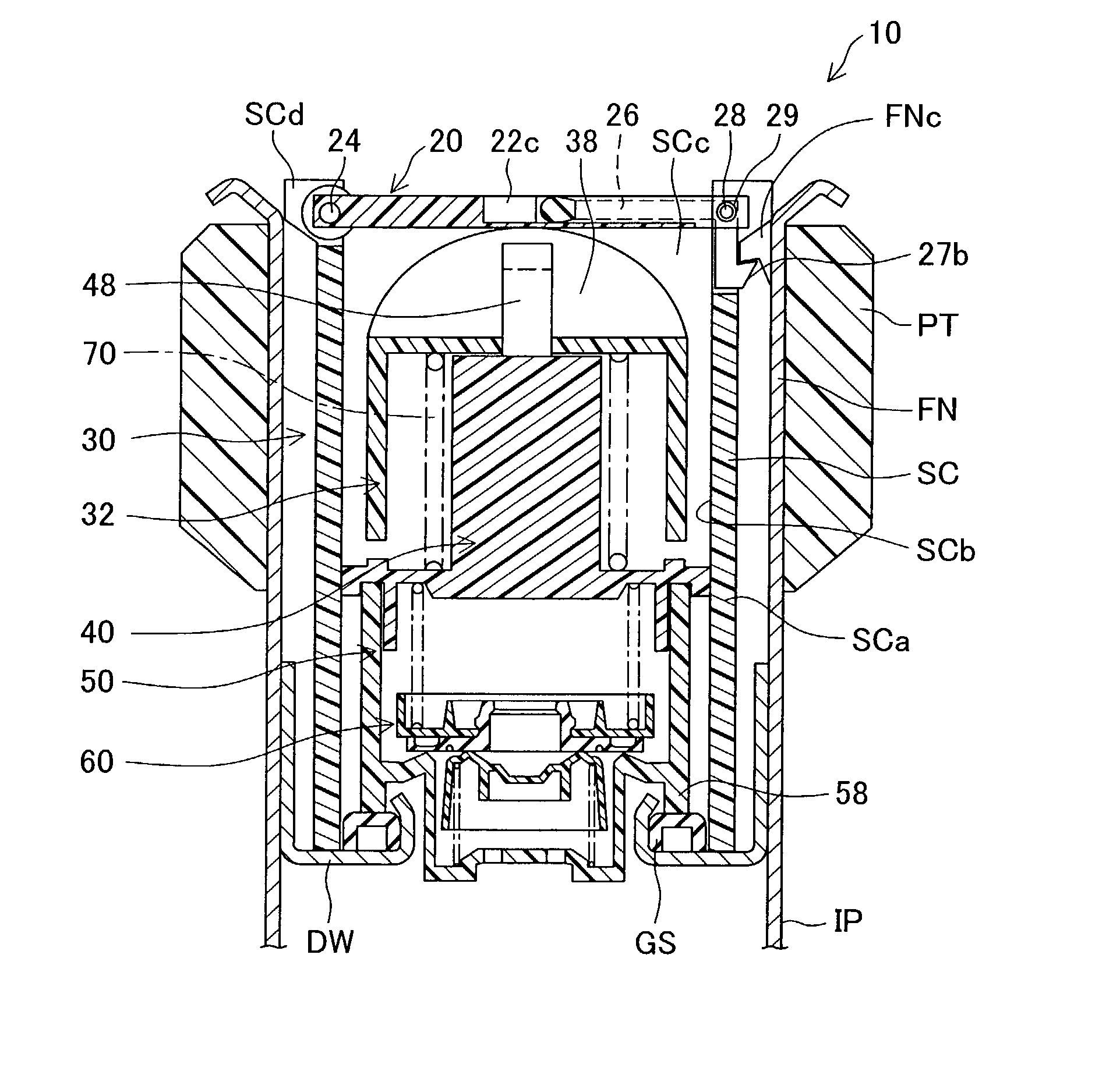 Fueling device of fuel tank