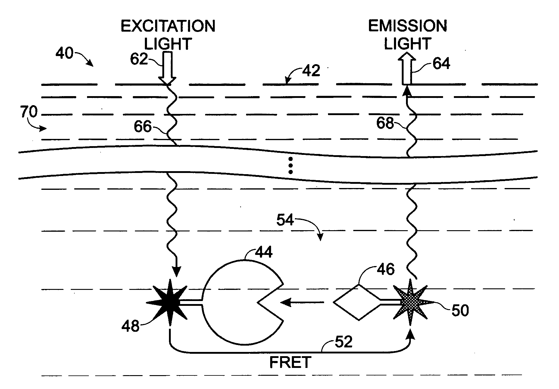 Fluorescence Resonance Energy Transfer Assay Based on Modified Solid Surface