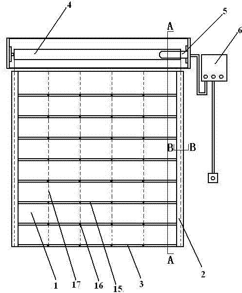 Special fireproof inorganic double-track double-shutter rolling door