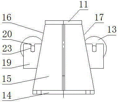 A lifting type rolling steel limit device and section steel inspection platform