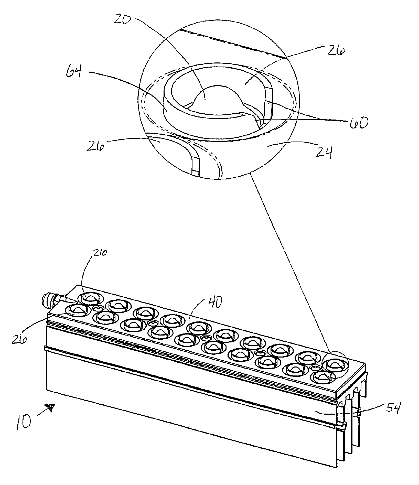 Integrated shield-gasket member in LED apparatus