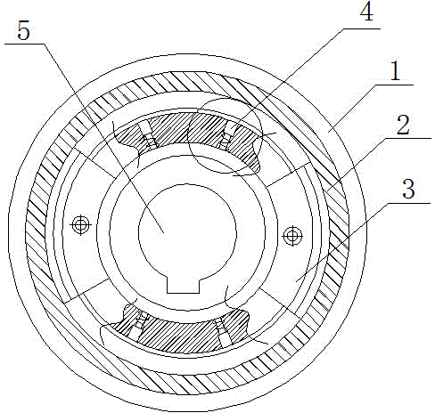 Hydraulic and automatic speed-limitation compressed spring