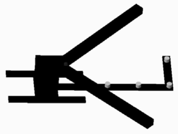 Target recognition method in uuv fork-column recycling