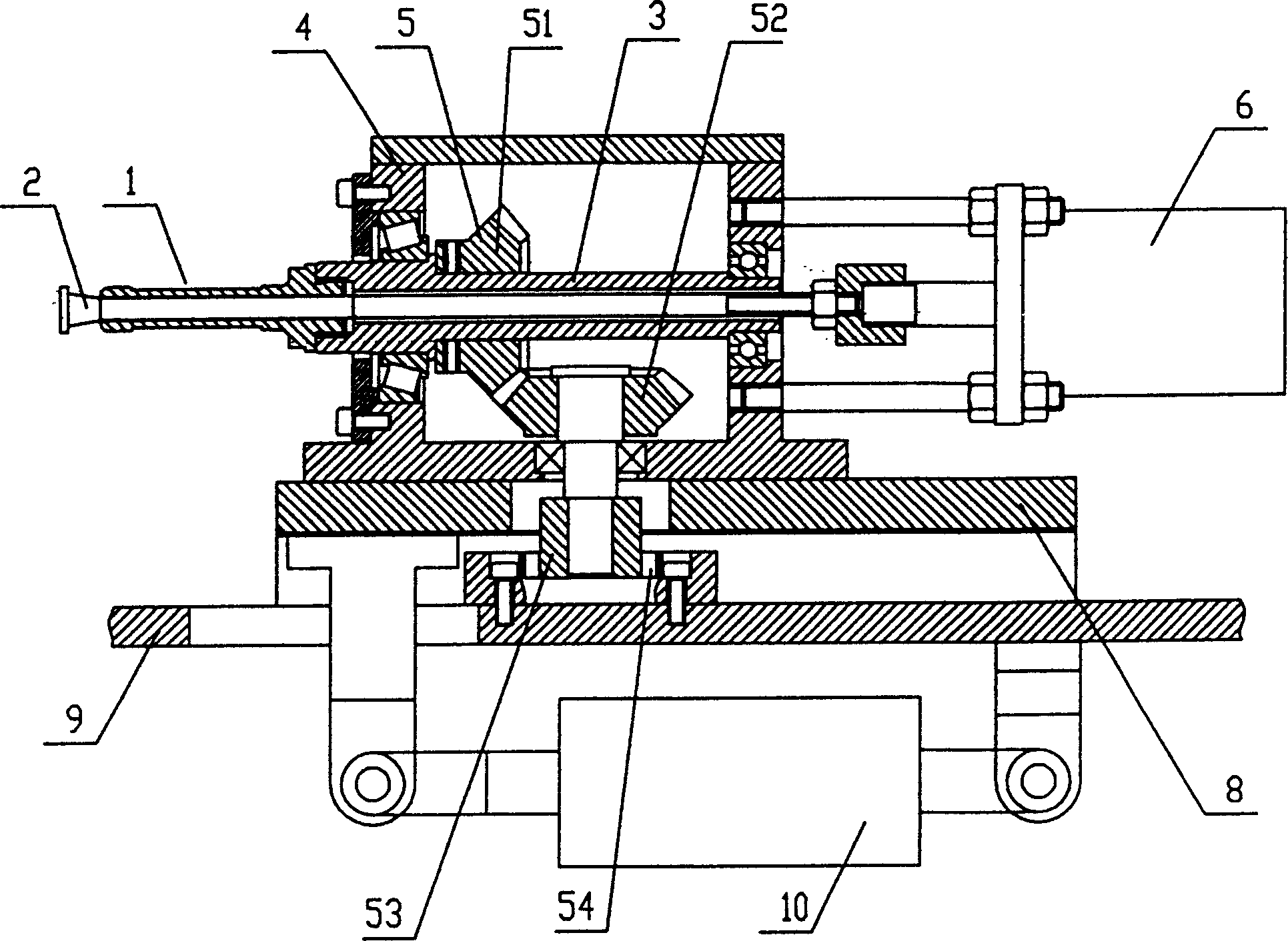 Flanging arrangement for wall hole of thin metal pipe