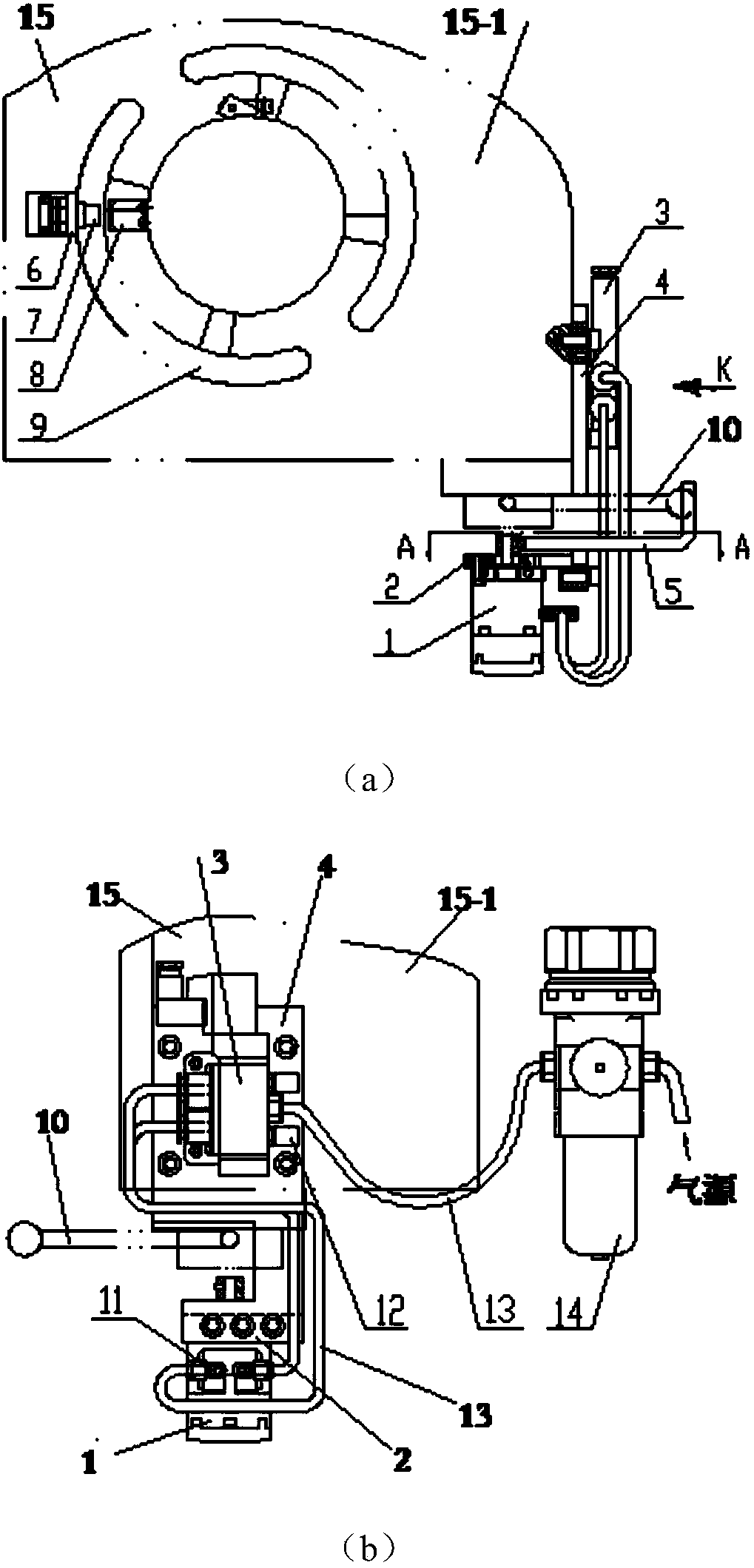 A mechanism capable of controlling processing depth, radial drilling machine and processing method