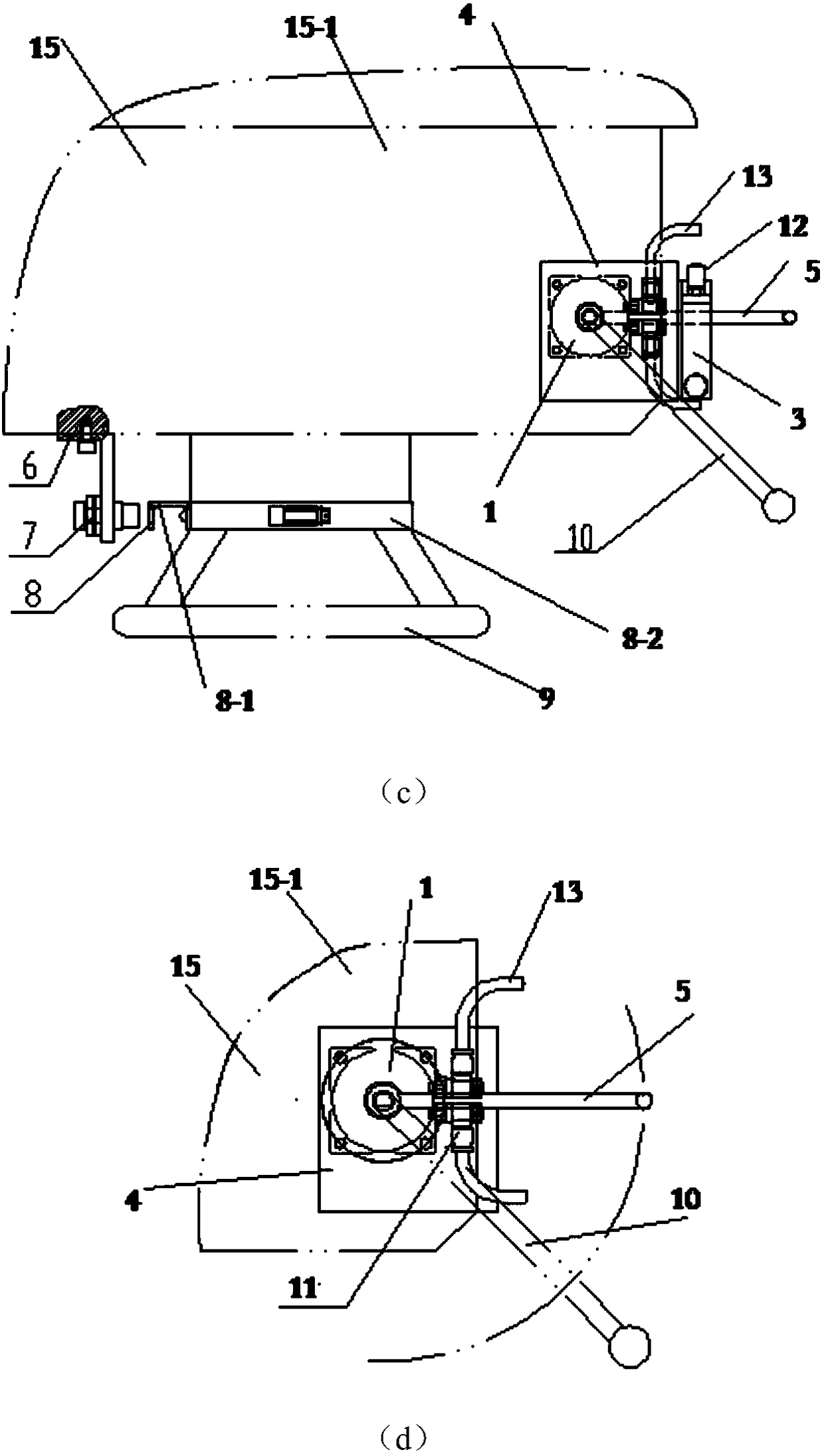 A mechanism capable of controlling processing depth, radial drilling machine and processing method