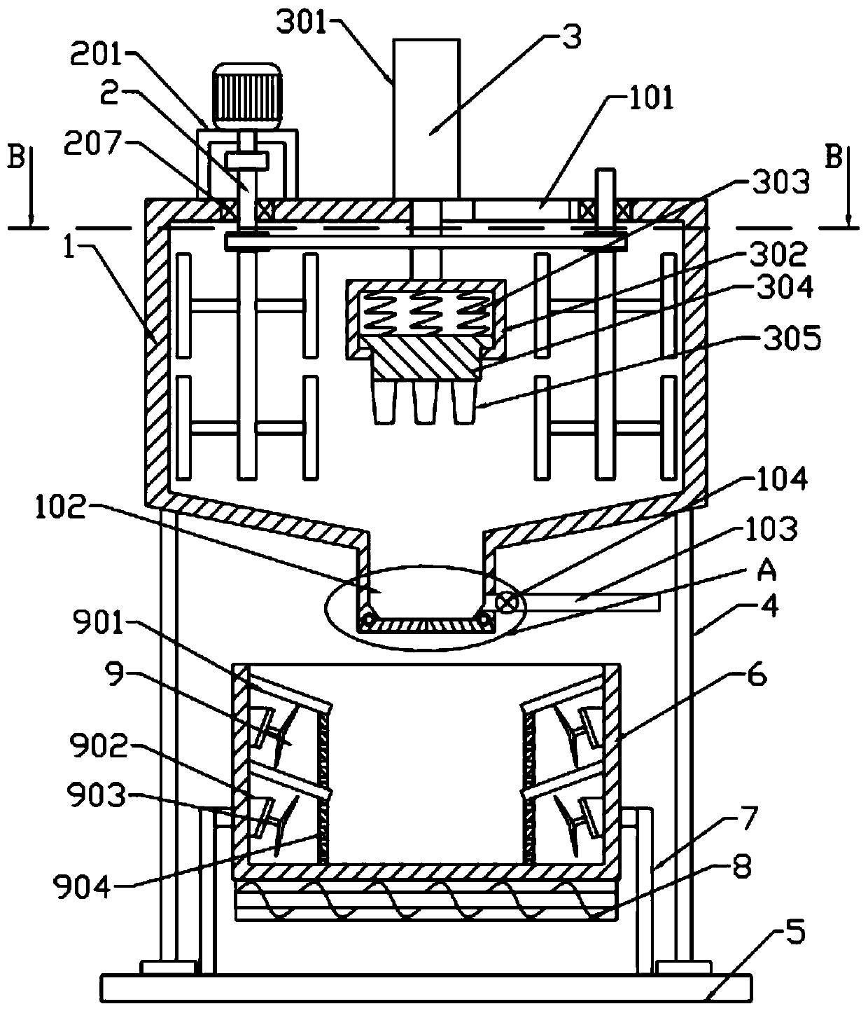 Woollen sweater production machining device