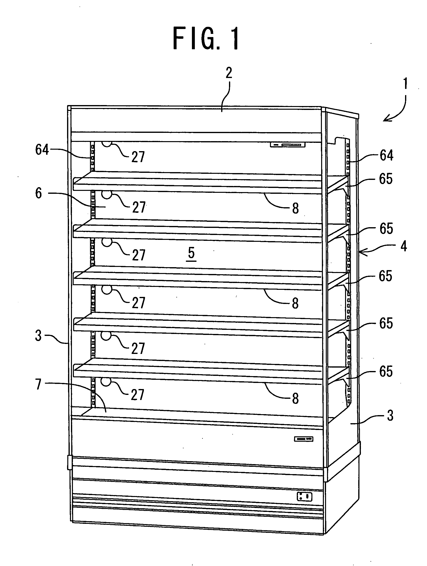 Power source connection device and low-temperature showcase including the same