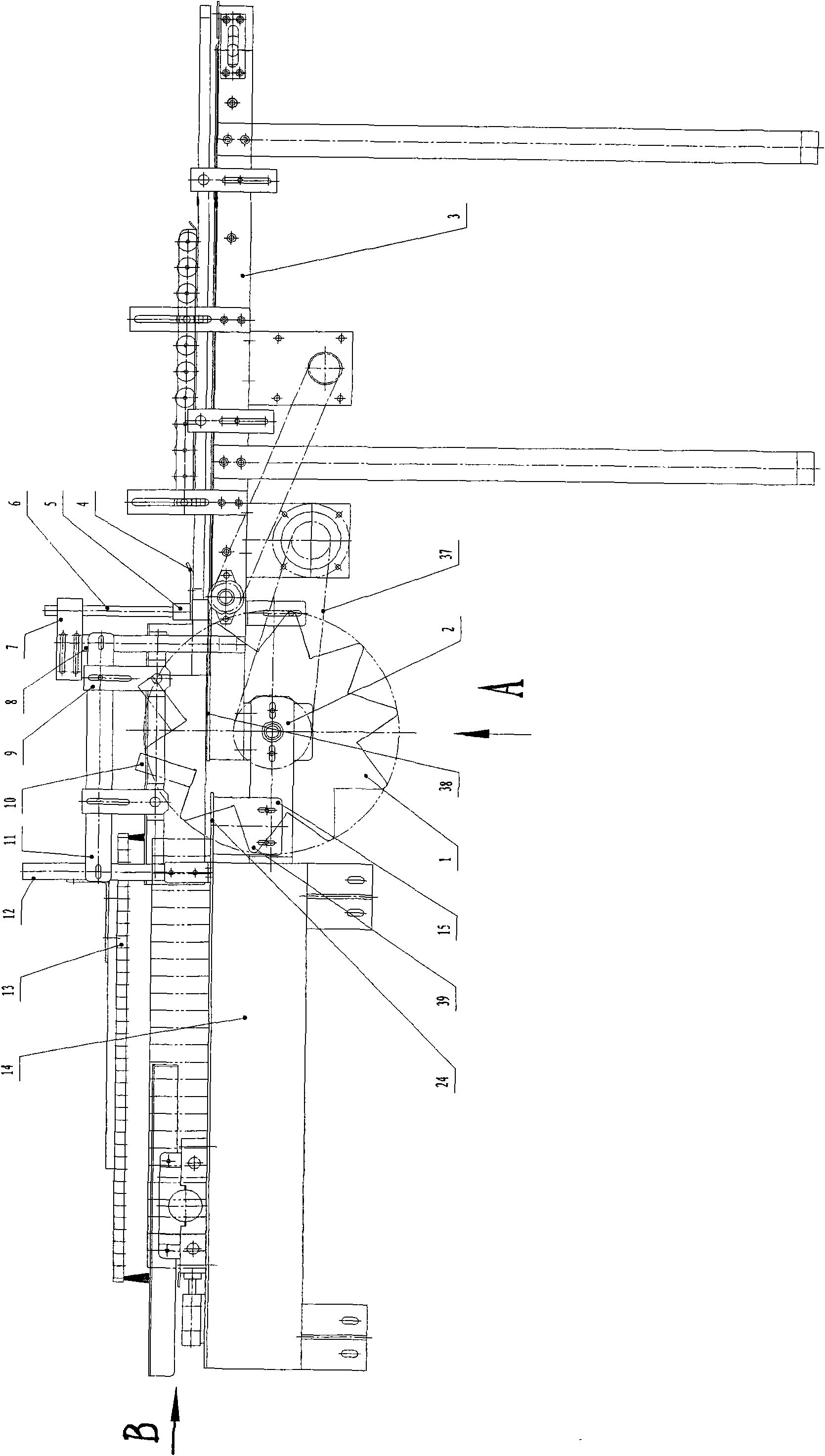 Packaging box turnover mechanism