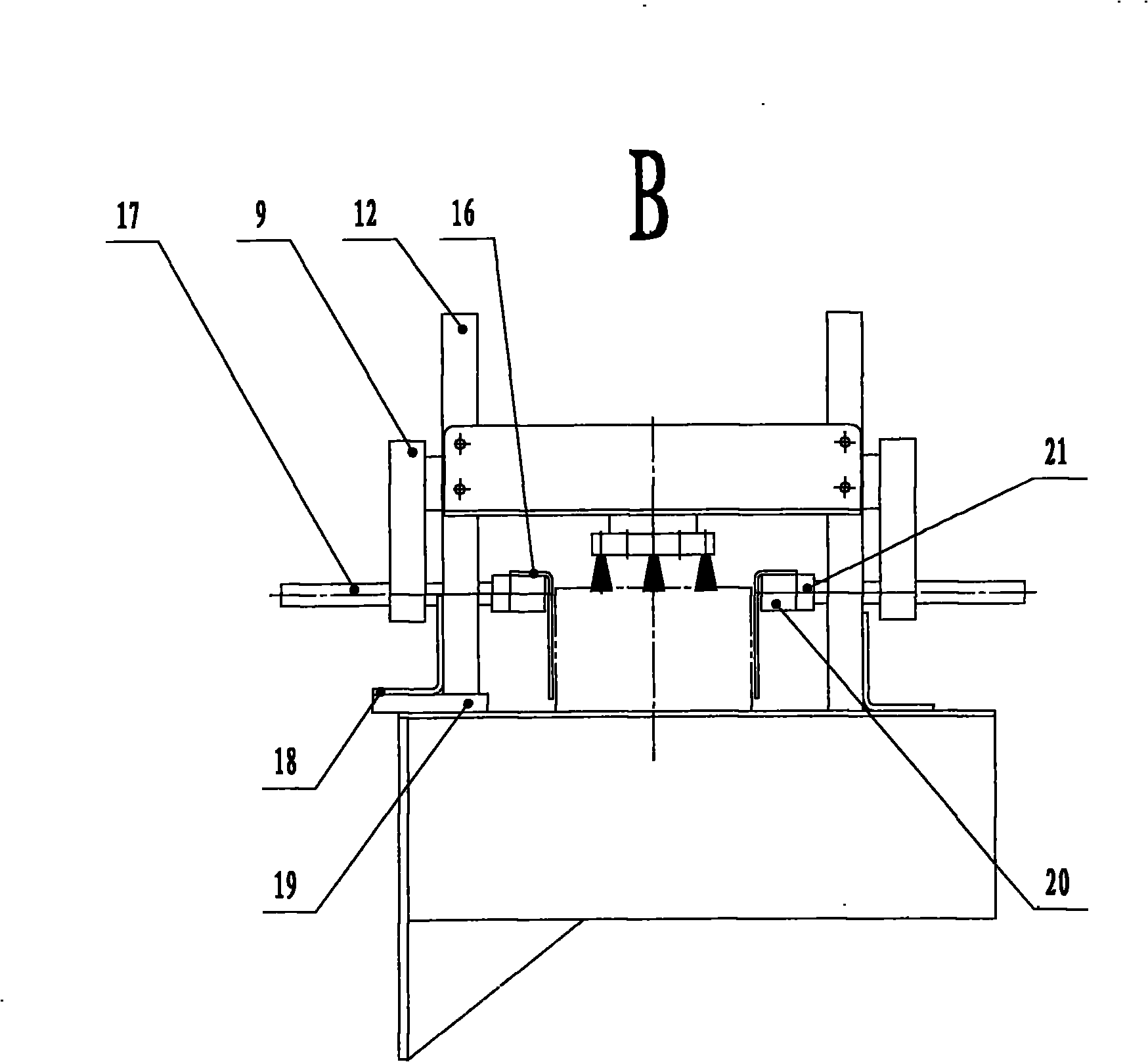 Packaging box turnover mechanism